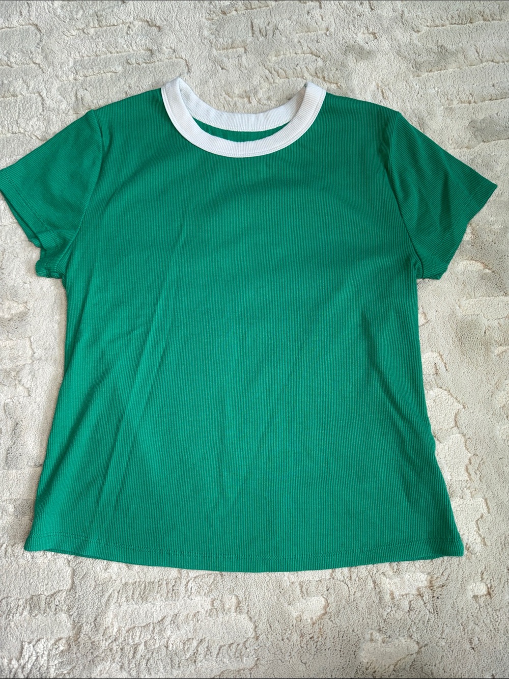 Old Navy Green Tee with White Trim